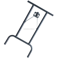 Support en acier noir pour table d'appoint de DJ, étui de vol/support de DJ, support de banc latéral, pied de table pliable