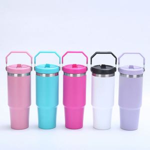 Vasos Térmicos de Acero Inoxidable de 30 oz con Asas, Sublimación Multicolor, para Regalos Empresariales, Uso en el Automóvil/Exterior/Deportes, Aislamiento Térmico - Product Image 2