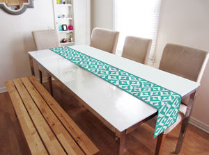 Chemin de table imprimé en coton 100% pur, tissu doux, écologique et durable, décoration de table pour la maison, la cuisine, l'hôtel - Product Image 2