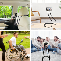 Soporte Retráctil para Teléfono, Soporte Multifuncional para Colgar Junto a la Cama, Soporte de Escritorio Manos Libres para Teléfono Celular