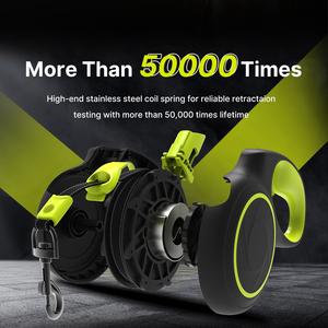 <span class=keywords><strong>3m</strong></span>/5mロングヘビーデューティナイロン反射テープ自動リード引き込み式犬ペットリーシュ小型/中型/大型犬用 - Product Image 4