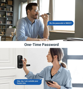 Tuya WiFiデジタルロック リモートコントロール 指紋認証 パスワード RFIDキー 解錠 デッドボルト モーティス TTlock Ble ドアロック スマートホーム用 - Product Image 4