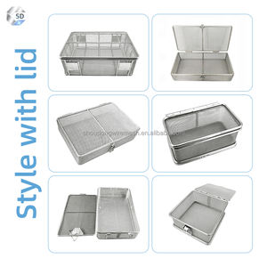 OEM SS304 316 keranjang layar jala kawat tenun baja tahan karat pengering makanan rak jaring banyak lapisan dengan tutup - Product Image 6