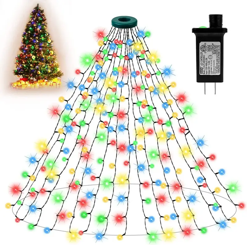 christmas light clips decorations lights outdoor white tree with 200 led solar string for halloween wedding party wholesale