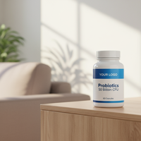 Probiotiques haute puissance 50 milliards d'UFC 60 gélules Complément alimentaire pour adultes Améliore l'immunité Formule en flacon