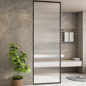 Offre Spéciale salle de bain cabine de douche 8mm aluminium cloison en verre fixe conception de toilette séparée - Product Image 5