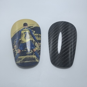 Sublimación 10cm Mini <span class=keywords><strong>Espinilleras</strong></span> De Fibra De Carbono <span class=keywords><strong>Espinilleras</strong></span> De Futbol Personalización Personalizada Espinillera De Fibra De Carbono - Product Image 3