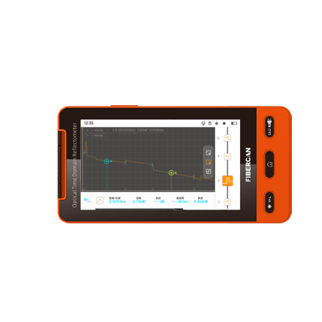 FIBERCAN Portable OTDR 1310/1550nm 36/34dB Optical Time-domain Reflectometer with 10mw VFL