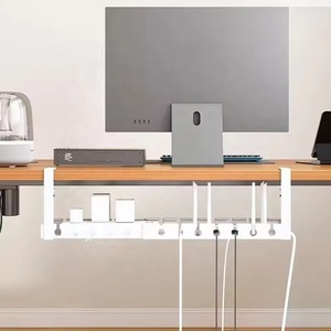 Bandeja Organizadora de Cables Debajo del Escritorio, Extensible, de Acero, para Ocultar Cables, Portacables, Gestión de Cables - Product Image 3
