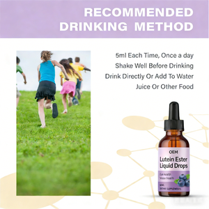 Marca Privada OEM/ODM, <span class=keywords><strong>Gotas</strong></span> Líquidas de Ésteres de Luteína Herbales de 30ml y 60ml, Cuidado de la Vista, Apoyo a la Salud Ocular, Suplemento de Vitaminas Líquidas Orales - Product Image 6