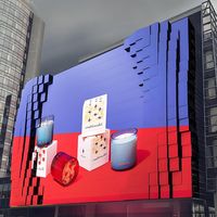 Écran LED rétractable haute définition couleur pleine, à matrice de vagues dynamiques, résolution 4K, fréquence de rafraîchissement 3840 Hz, luminosité 2000 cd