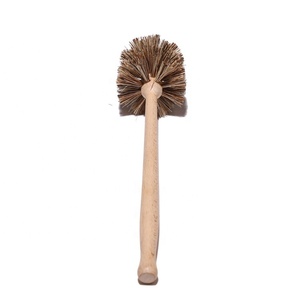 Biodegradable Tampico and Beech Palm Sisal <strong>Toilet</strong> <strong>Brush</strong> Household Kitchen <strong>Wooden</strong> Handle Bottle <strong>Brush</strong> Pot <strong>Brush</strong> - Product Image 5
