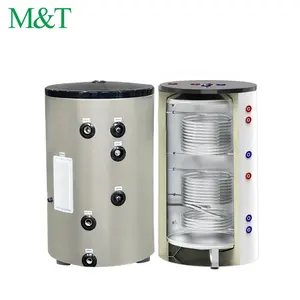 New Design Modern 304/316 All In One Double Coils Hot Water Boiler 150L Heating Heat Pump Water Heater Tank