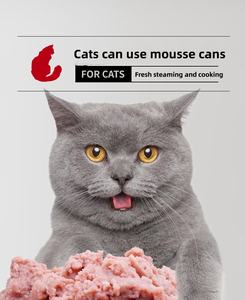 Toptan kedi konserve 375g mühürlü paketi besleyici tavuk sığır tatlar konserve zımba gıda Pet kedi ıslak aperatifler - Product Image 6