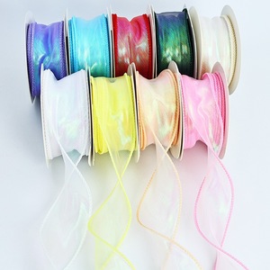 Wide Sheer Organza <b>Ribbon</b> Elegant Bridal Wrap For Wedding Ceremony Backdrop Decoration - Product Image 6