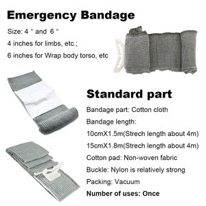 أربطة طوارئ 6 بوصات من المورد الأمريكي الإسرائيلي أربطة ستيريل ضغط أربطة لتصفيف الصدمات عدة إسعافات أولية أربطة FAK - Product Image 2