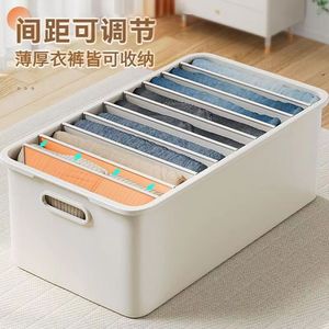Clothing Organizer <b>Storage</b> <b>Box</b> Rectangle Multi Layer Foldable Pants <b>Drawer</b> Home Wardrobe Use - Product Image 4
