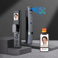 Suoboot 3D gezichtsherkenning Tuya Smart Lock met WiFi Cloud Storage verborgen camera voor aluminium/stalen deuren
