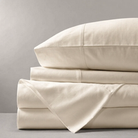Ensemble de literie en bambou pur certifié OEKO-TEX 300TC, 4 pièces, housse de couette tissée, naturelle, antibactérienne, douce pour la peau, literie pour la maison