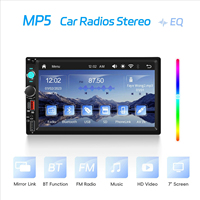 Autoradio Bluetooth 2 Din 7 pouces, sans fil, Carplay, Android Auto, MP5, pour voiture, Mirror Link, Type-C/USB, chargement FM, Audio universel pour voiture