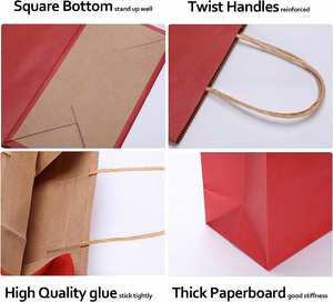 SenAng07 Kraft Paper Luxury Gift Bags with Flexo Printing Eco-friendly & Recyclable for Supermarket Promotion - Product Image 2