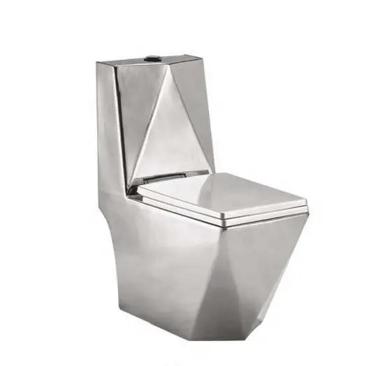 2020 new hot sale Luxury western bathroom ceramic gold one piece toilet s trap wc toilet