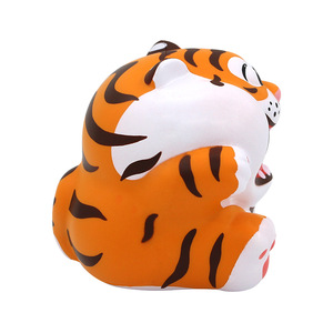 Fidget Toy Tiger <b>Squishy</b> Pu Material Stress Relief For Kids 5 To 7 Years Unisex - Product Image 4