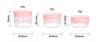 Pots vides en plastique pour échantillons 10g 15g 20g – Contenants pour crèmes, échantillons cosmétiques, mascara, paillettes pour ongles et fournitures de bricolage