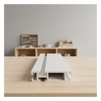 Profilé extrudé en PVC blanc en forme de H pour la décoration des cuisines d'hôpitaux et des constructions extérieures