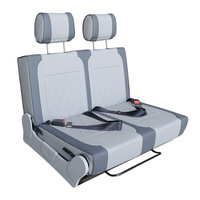 Siège de camping-car personnalisé, transformable en lit, pour fourgonnette ou bus, double face, en éponge de type coréen