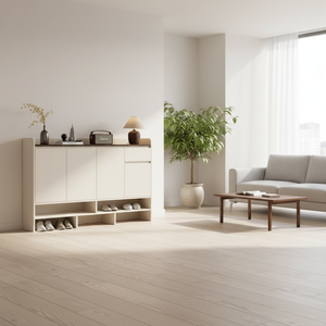 <span class=keywords><strong>ตู้</strong></span><span class=keywords><strong>เก็บ</strong></span><span class=keywords><strong>รองเท้า</strong></span>ไม้จริงสไตล์โมเดิร์น - ชั้น<span class=keywords><strong>ว</strong></span>างของกันน้ำกันฝุ่นหลายชั้นสำหรับทางเข้า<span class=keywords><strong>บ้าน</strong></span> พร้อมชั้นวาง 4 ชั้นสำหรับใช้ภายในอาคาร - Product Image 3