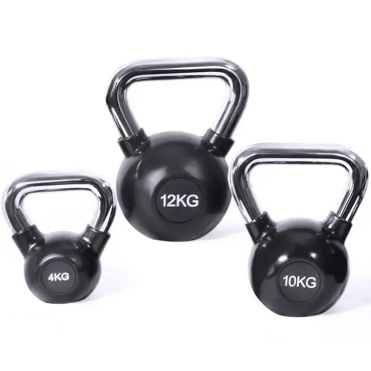 High Quality Weight 4-32kg Rubber Kettle Bell For Fitness Equipment Weight Lfiting