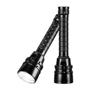 Lampe de plongée en alliage d'aluminium, vente directe usine, portée de faisceau 300-400M, LED T6 au lithium rechargeable, personnalisable, pour utilisation sous-marine - Product Image 1