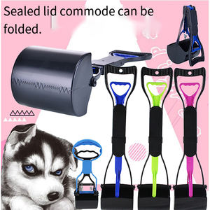 Katlanabilir katlanır köpek <span class=keywords><strong>Pooper</strong></span> <span class=keywords><strong>Scooper</strong></span> ABS plastik Pet atık bertaraf özel LOGO baskılı cker seçici Canine Faeces Catcher - Product Image 5