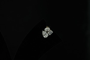 Trendy <b>Diamond</b> Earring in White and Rose Gold Plating IGI Certified for Wedding Party or Gift - Product Image 2