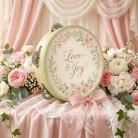 Wholesale OEM Birch Wood Wedding Tambourine 4/6 Inch Sheepskin Eco-Friendly Educational Toy Custom Logo for Music Party Gifts