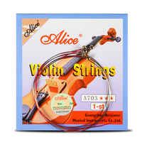 Ensemble de cordes de violon en nylon Alice de qualité supérieure pour violons professionnels et débutants - Accessoires d'instruments de musique