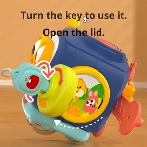 Giocattolo Esagonale Sensoriale per Neonati, Palla Occupazionale per l'Educazione Precoce dei Bambini, Pinguino in PP e Silicone - Product Image 4