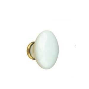 ลูกบิดเฟอร์นิเจอร์เซรามิก 'p04' Ø 31มม.-100ตกแต่งสีขาว - Product Image 2