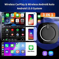 Adaptateur auto Android Carplay sans fil QCM62258Q 128G Lecteur multimédia Navigation GPS Wifi 4G Compatible IOS Android13 Aibox