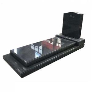 G603 g503 Blue Pearl Granit Polish Style Double Musulman Tombstone Made - Product Image 4