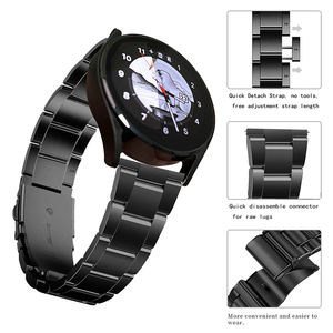 Correa de Metal para Samsung Galaxy watch/Huawei watch 3/<span class=keywords><strong>Amazfit</strong></span> <span class=keywords><strong>GTR</strong></span>, correa de acero inoxidable con tres cuentas para Huawei GT2 22mm 20mm - Product Image 2