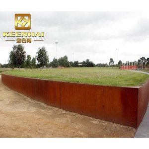 Tôle métallique en <span class=keywords><strong>acier</strong></span> corten <span class=keywords><strong>galvanisé</strong></span>, norme AISI/GB, laminée à chaud et perforée, pour mur de soutènement décoratif <span class=keywords><strong>extérieur</strong></span> de jardin - Product Image 1