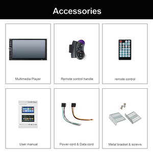 7inch <span class=keywords><strong>Android</strong></span> và IOS gương liên kết âm thanh xe hơi Stereo BT 2 Din Xe MP5 Máy nghe nhạc - Product Image 5