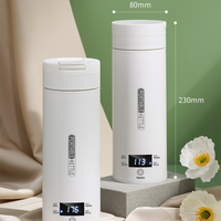 Gobelet à eau intelligent de 500 ml, tasse en acier inoxydable thermo-régulée à chauffage électrique