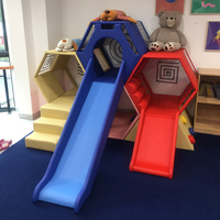 Rainbow Honeycomb Soft Climb and Slide Combo Set Bee Hive Daycare Maze Juego Interior Playground Kids Soft Play Set para preescolar