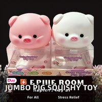 Vente en gros de jouets en forme de cochon géant de 15 cm, jouets à presser à récupération lente, jouets anti-stress en TPR, unisexes