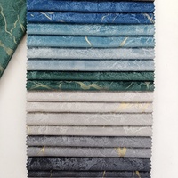 Usine en gros 100% Polyester néerlandais velours tissu luxe collé doré tricoté Technique pour la maison Textile tapisserie d'ameublement rideaux