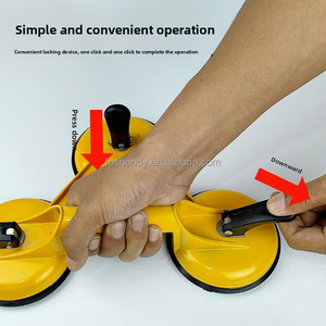 Copo de sucção manual de três garras de plástico, Elevador de vidro Três sucção manual de plástico, Único Item Peso 705g - Product Image 5