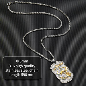 Taurus 12 segni zodiacali collana in acciaio inox splendidamente progettato catena a maglie romantico oroscopo ciondolo commemorativo - Product Image 3